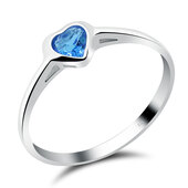 Silver Ring Little Heart 4mm. CSR-154-4